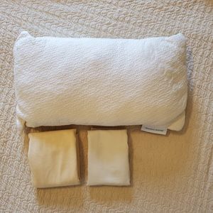 SET OF 3 Avocado Organic Baby Pillow, Waterproof Cover, and Organic Pillow Case